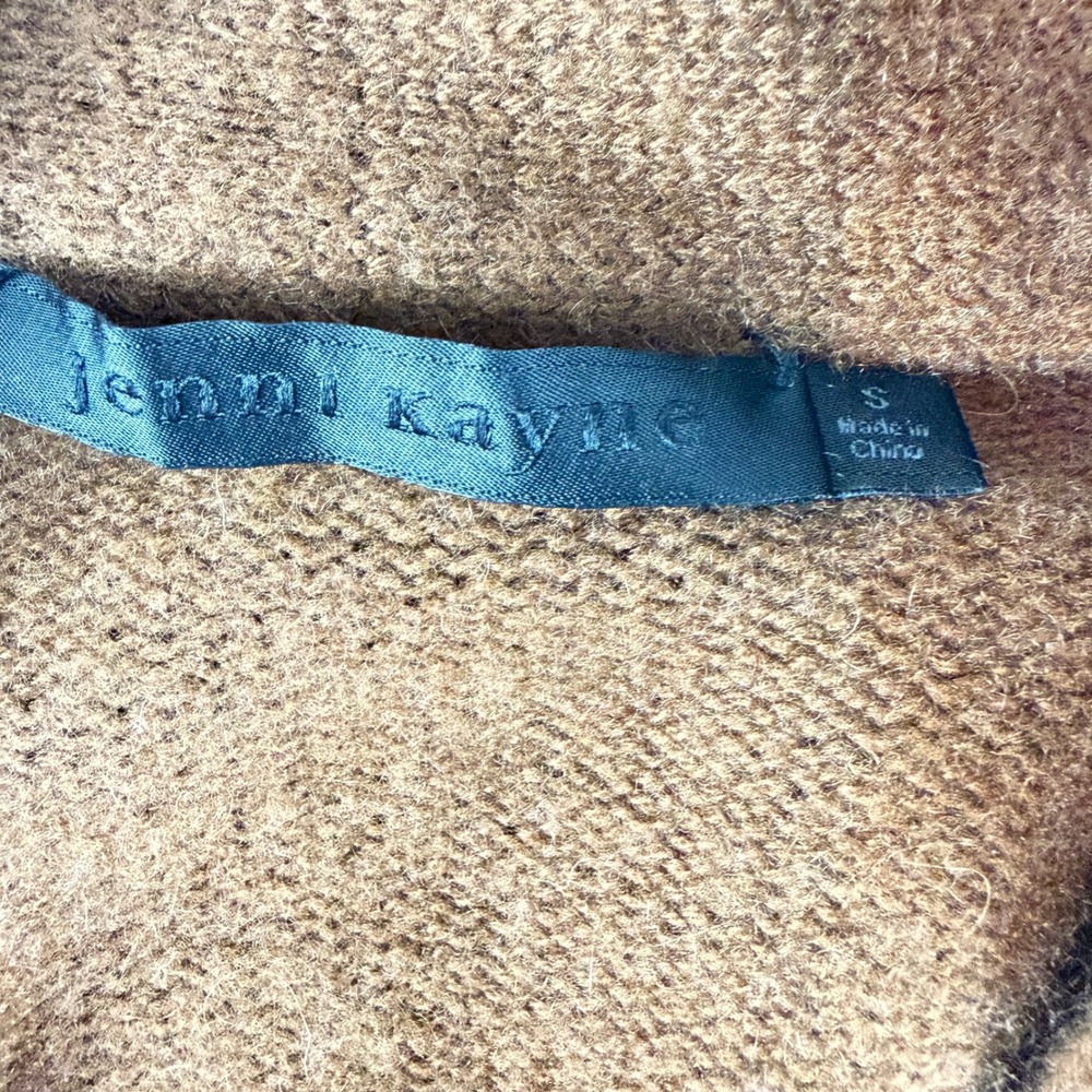 Jenni Kayne 100% Cashmere Open Front Cardigan Brown Small 37-7387-D21 - Picture 2 of 6